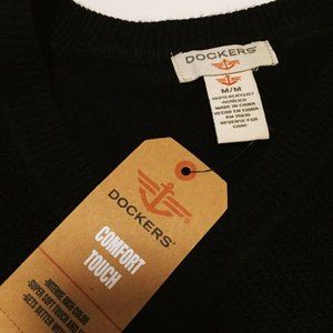 Dockers Comfort Touch Black Acrylic  Sweater